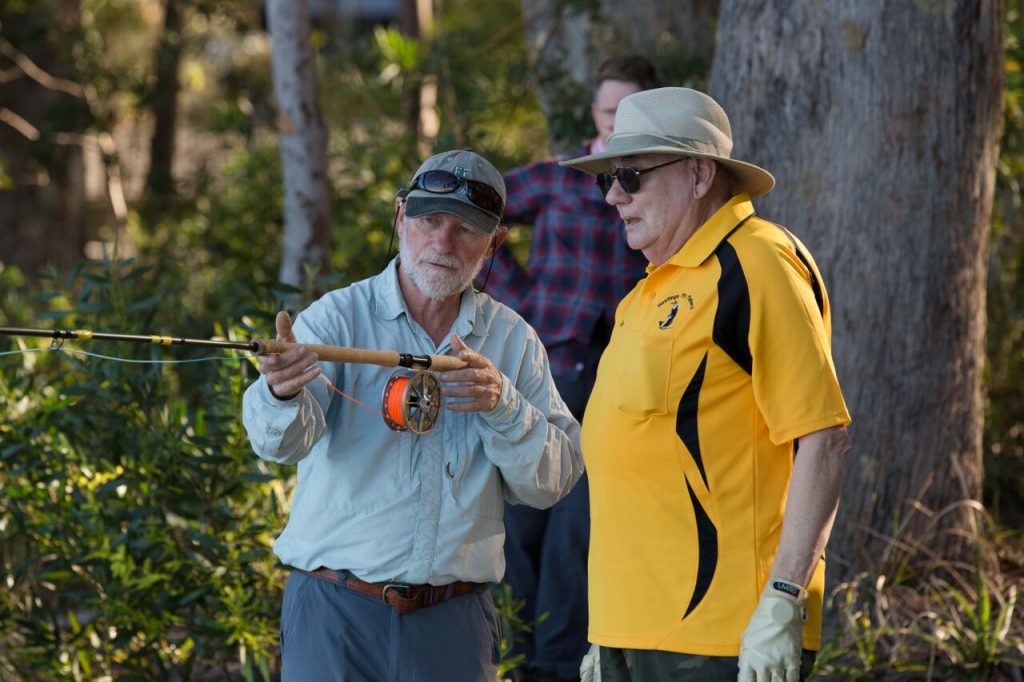 Brian Henderson instructing Gary Pearton
