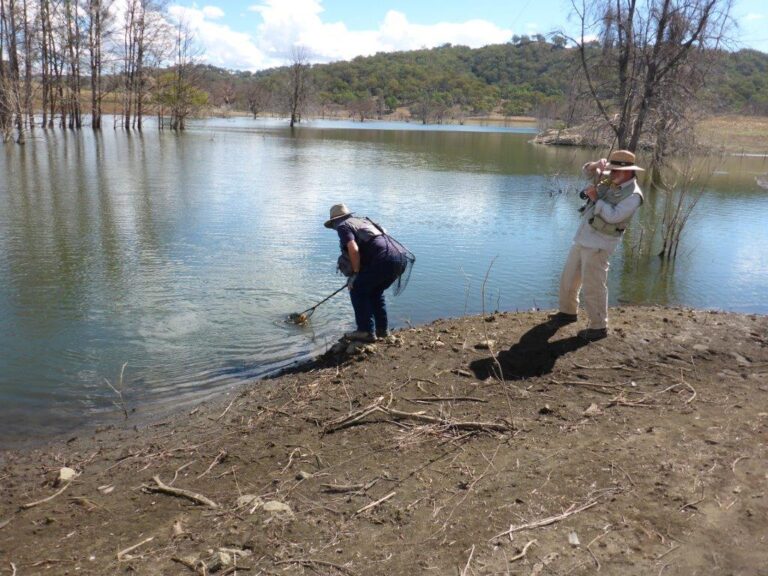 Pres Iain helps Don net his 9.5 lb Carp