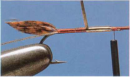 Muddler Minnow tying step 2