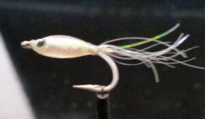 Dawn's friend's white bait fly