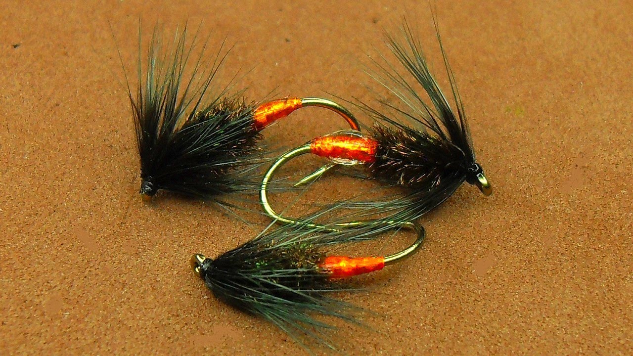 Fly Tying a Simple Black UV Trout Lures by Mak 