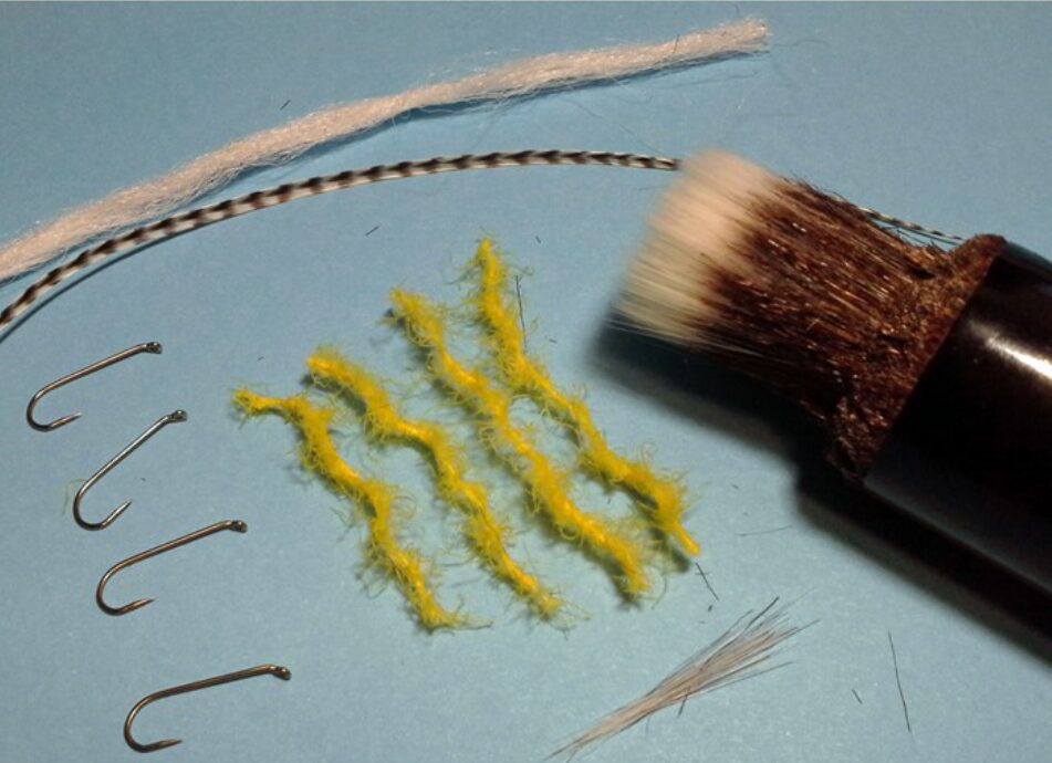 Poly Yarn Hackle Stacker Variant materials