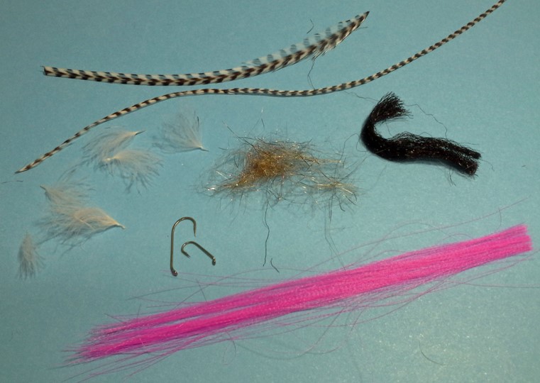 Pink tag caddis materials