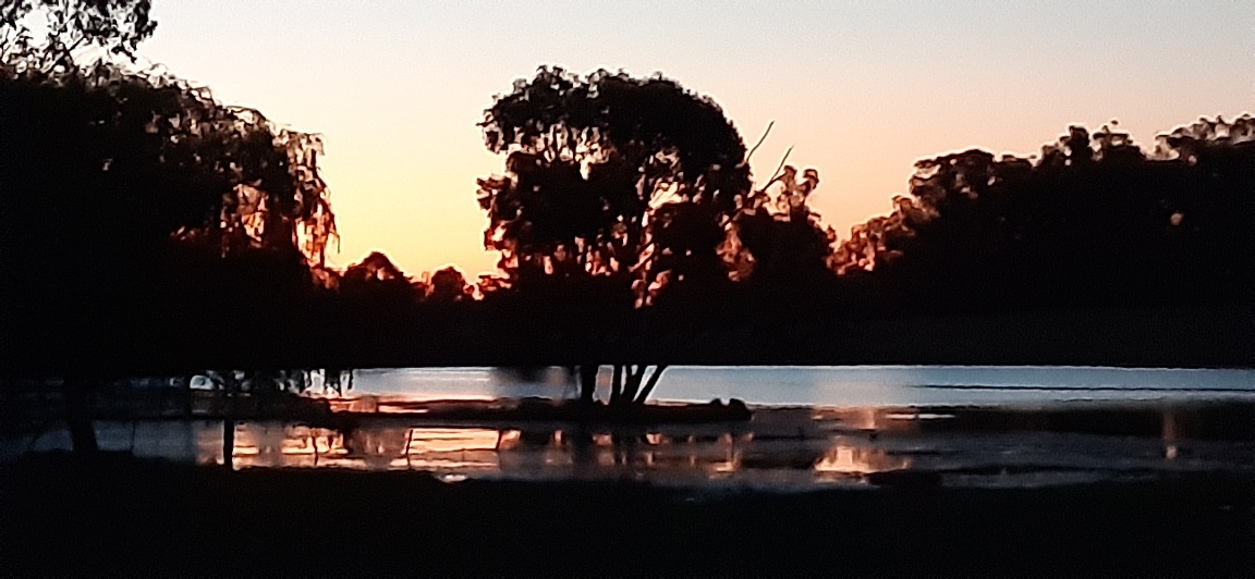 Dunmore Trout Waters - an evening view of the main dam