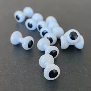 White dumbbell eyes