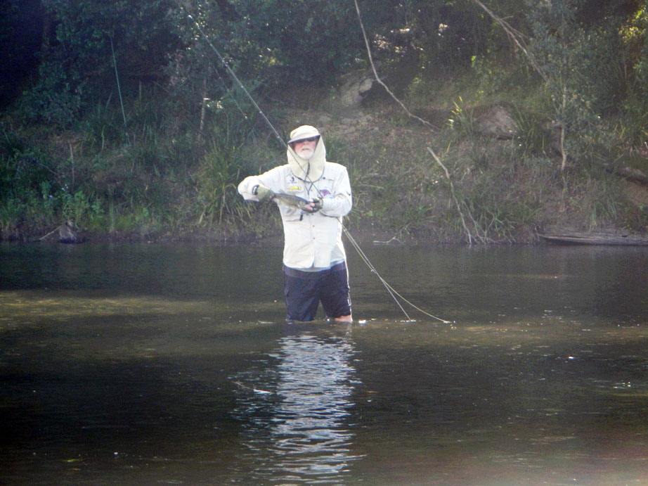 Bob caught a nice Bass late in the afternoon