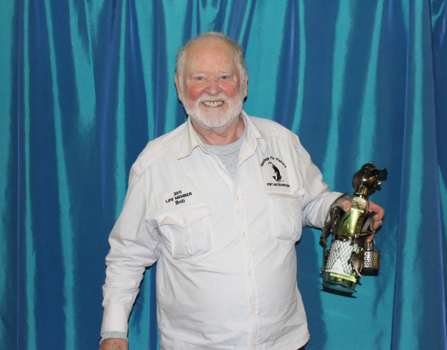 Bob with his unusual raffle prize