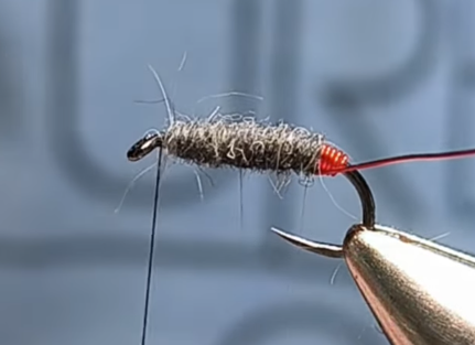 Charcoal Killer Bug with red wire hot spot and dubbed charcoal body.