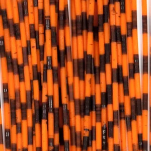 Rubber legs - barred orange